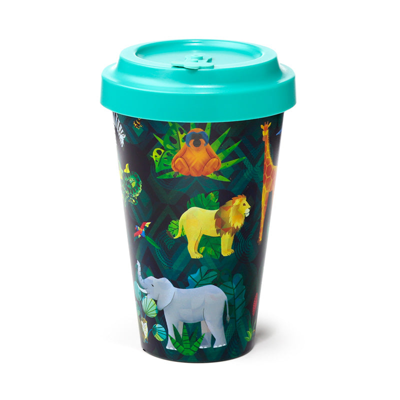 Recycled RPET Travel Mug 400ml - Animal Kingdom