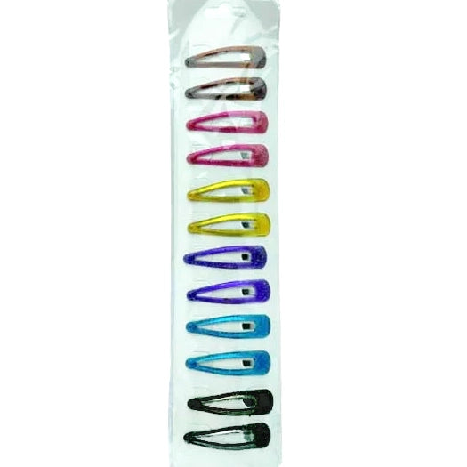 12 Assorted Snap Pins (RS69AST) – Secure & Versatile Hair Hold for All Hair Types, 12 Pack