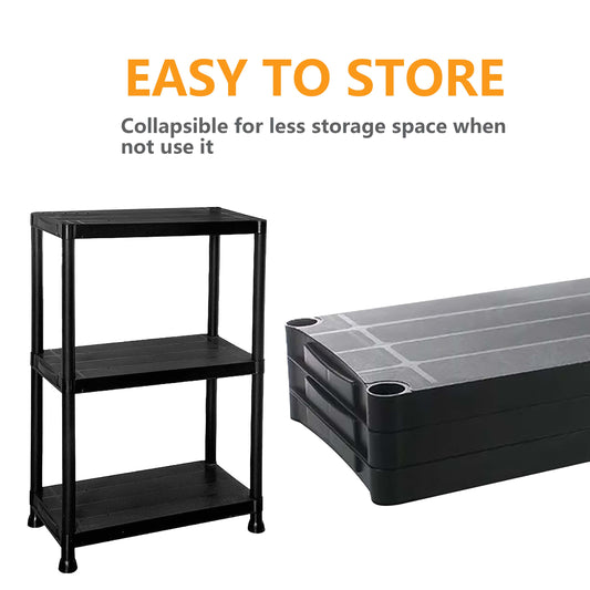3/4/5 Tier Plastic Racking Shelving Storage Unit