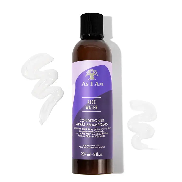 As I Am Rice Water Conditioner Strengthening & Hydrating for Curly, Coily & Wavy Hair 8 oz