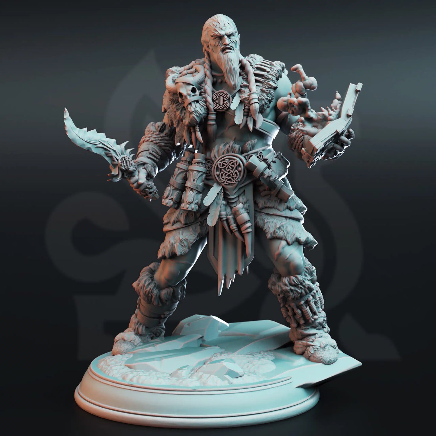 Raktavin – Colossal Blood Mage - 3D Printed Sorcerer Character Miniature