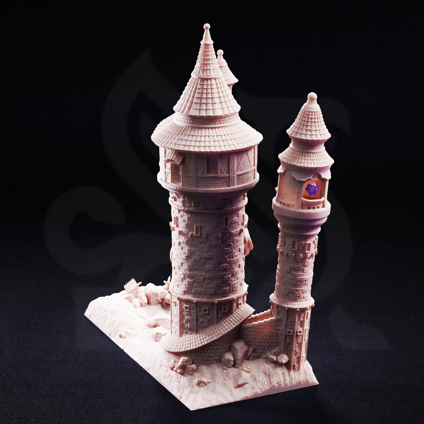 Rapunzel's Cursed Tower Playable Dice Tower – 3D Printed Terrain (32mm Scale)