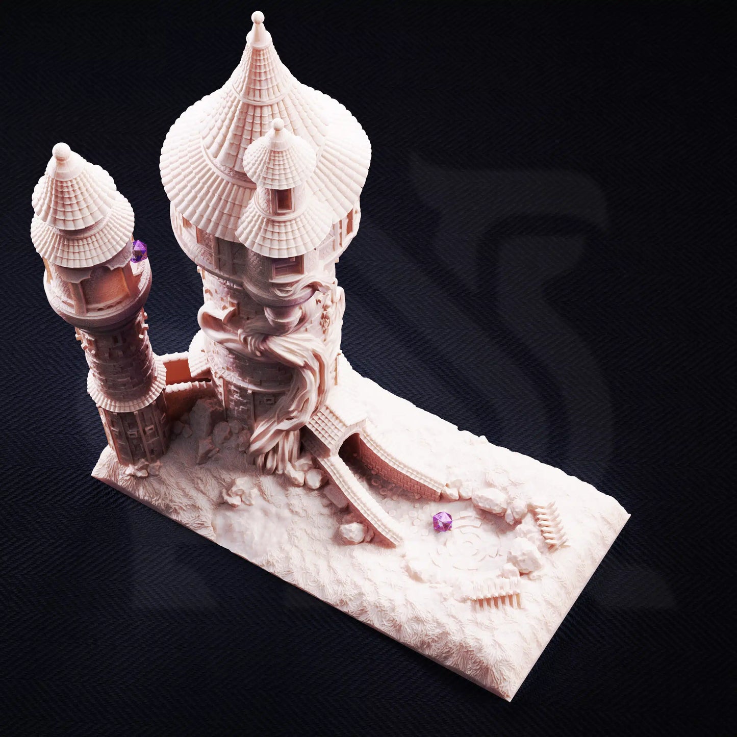 Rapunzel's Cursed Tower Playable Dice Tower – 3D Printed Terrain (32mm Scale)
