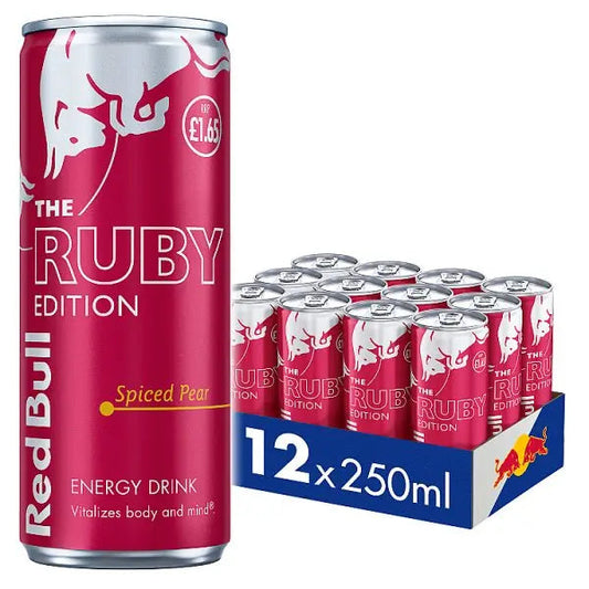 Red Bull Energy Drink Ruby Edition 250ml 12 Pack (Case of 12)