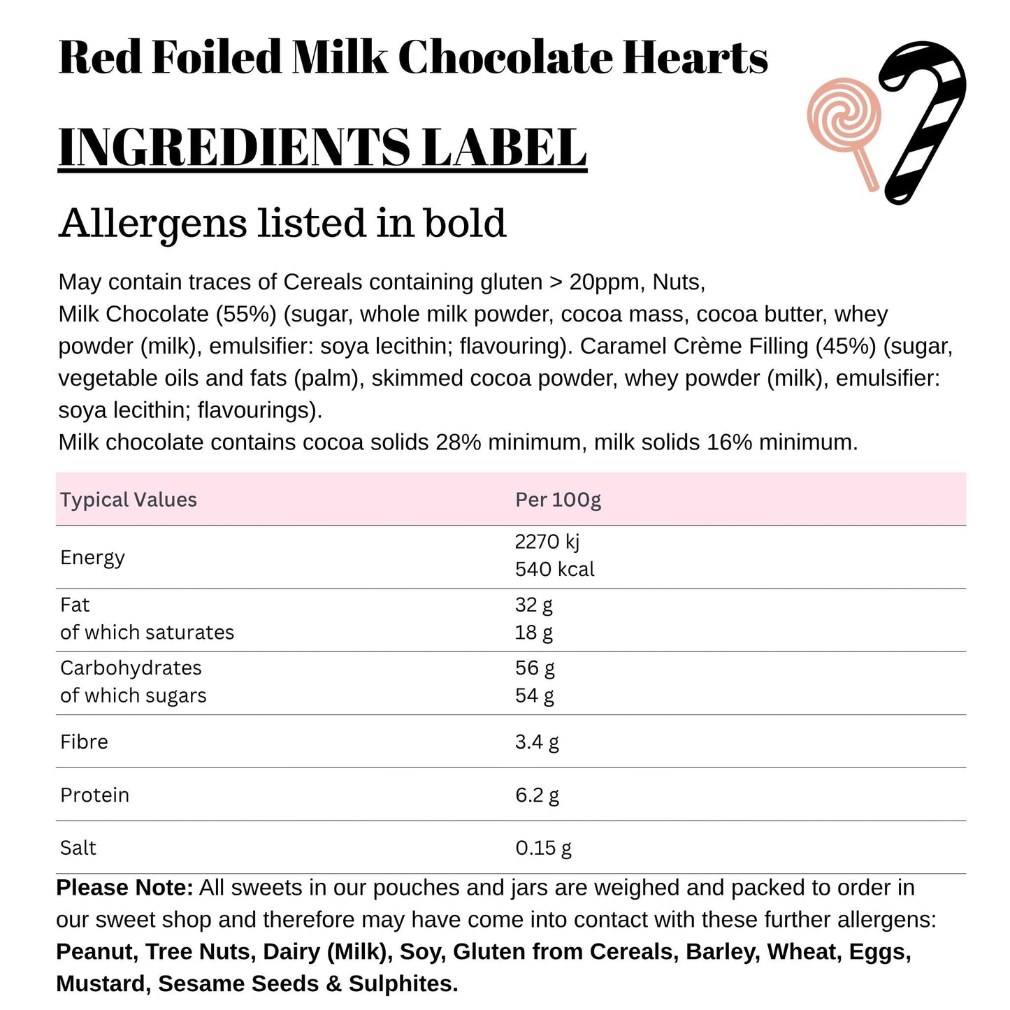 Red Foiled Milk Chocolate Hearts