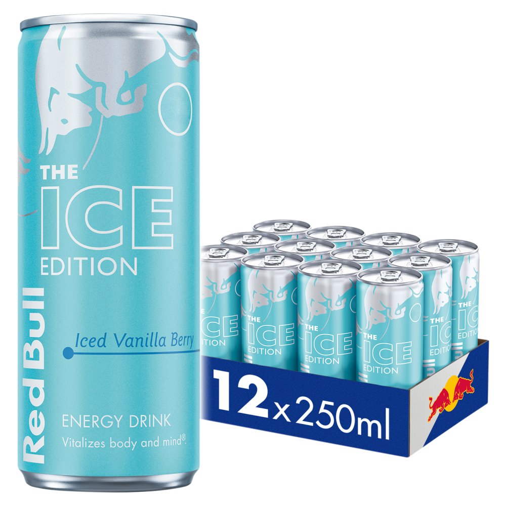 Red Bull Iced Edition Iced Vanilla Berry Energy Drink 250ml (Case of 12)
