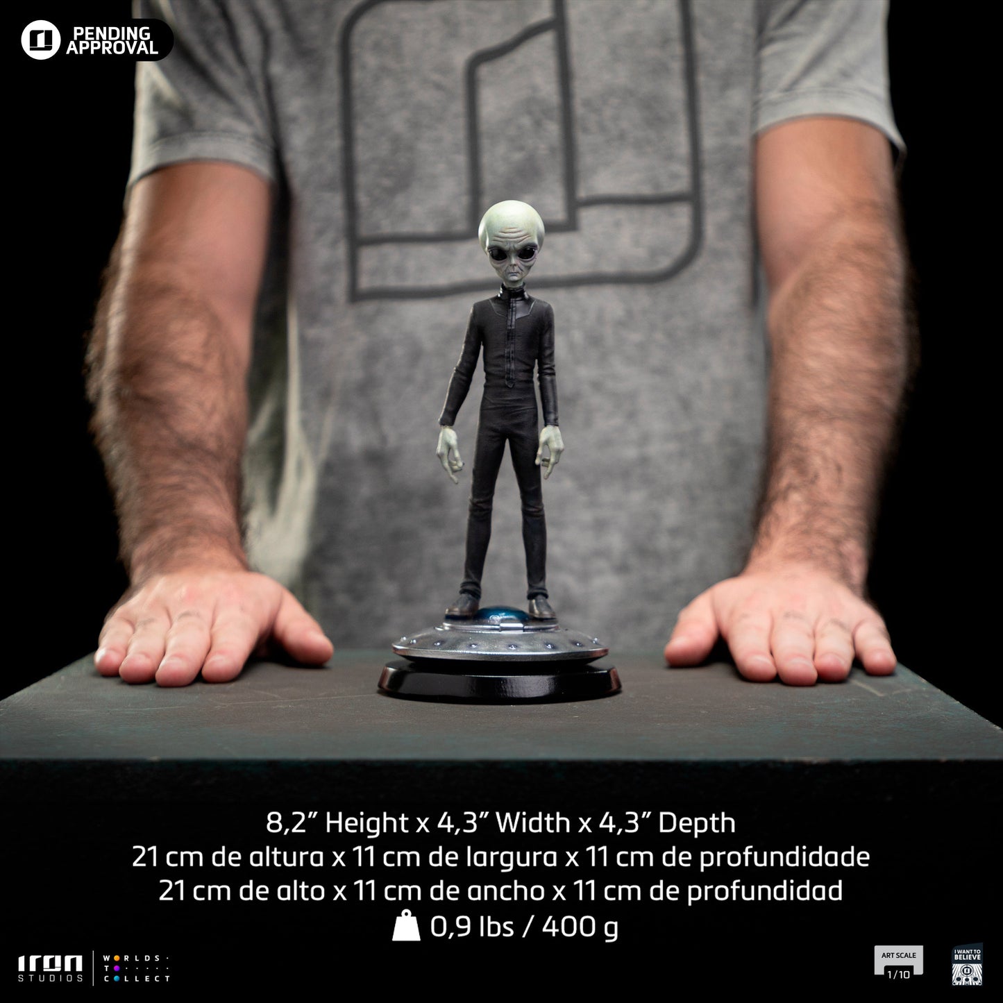 Statue Alien Grey - I Want To Believe - Art Scale 1/10 - Iron Studios