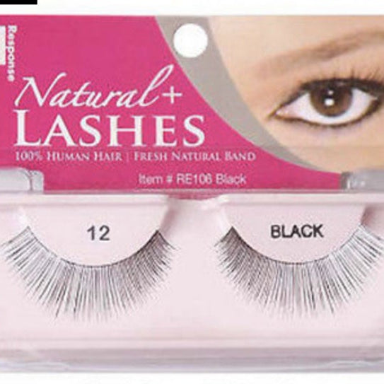 Response Natural Plus Lashes 12: Effortless Natural Volume for Everyday Beauty Lovers (Pair)