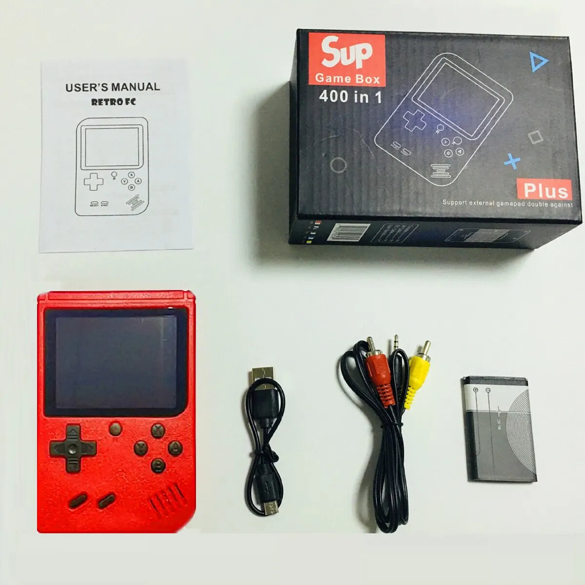 Retro Handheld Game Console - Classic Mini Gaming Device with 100+ Games, Rechargeable, TV Output Compatible