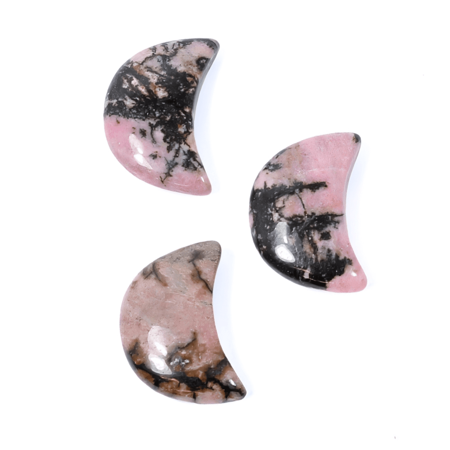 Healing Mini Moon Crystal - Rhodonite
