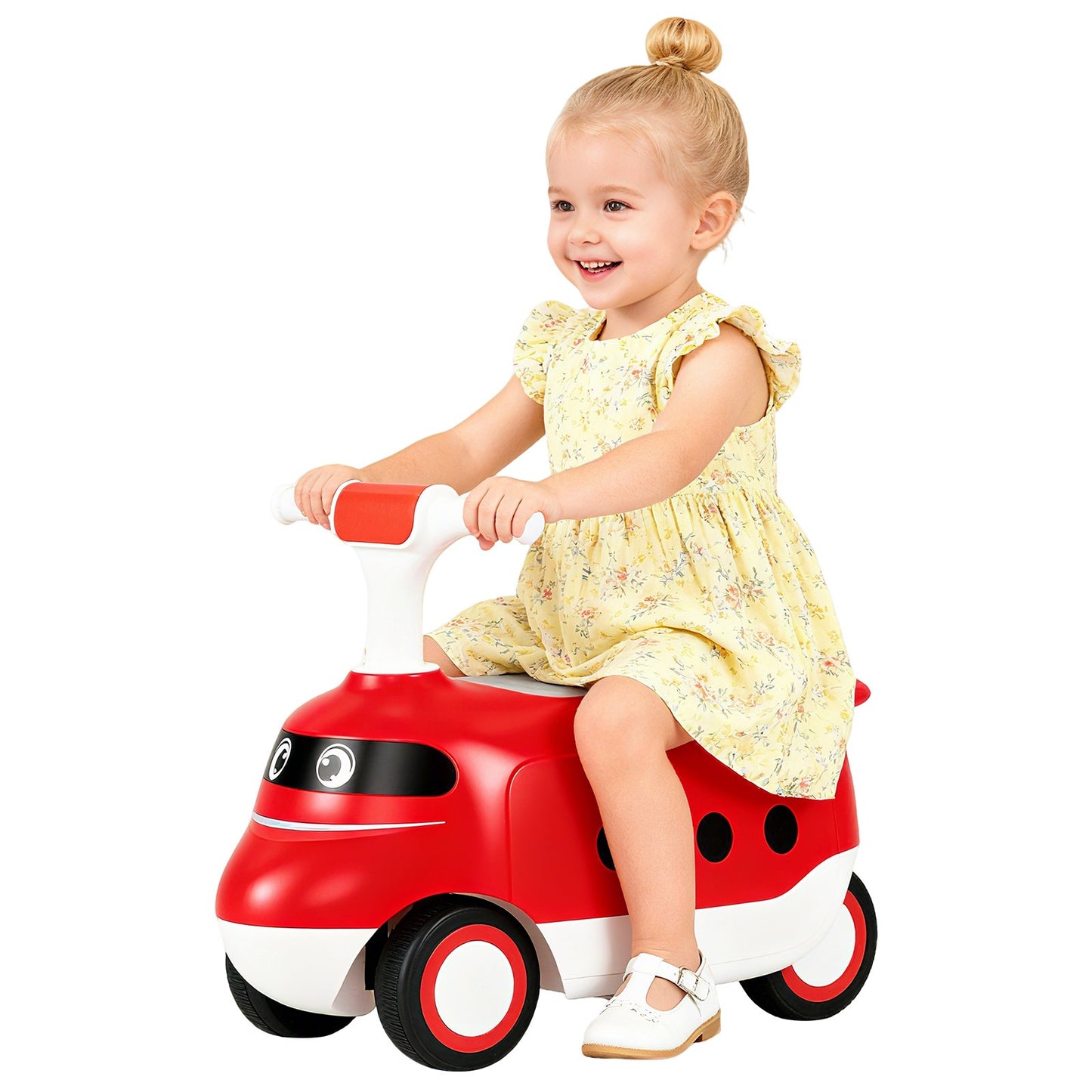 Ride on Push Car for Toddlers Sit to Stand Car with Horn and Under Seat Storage-Green