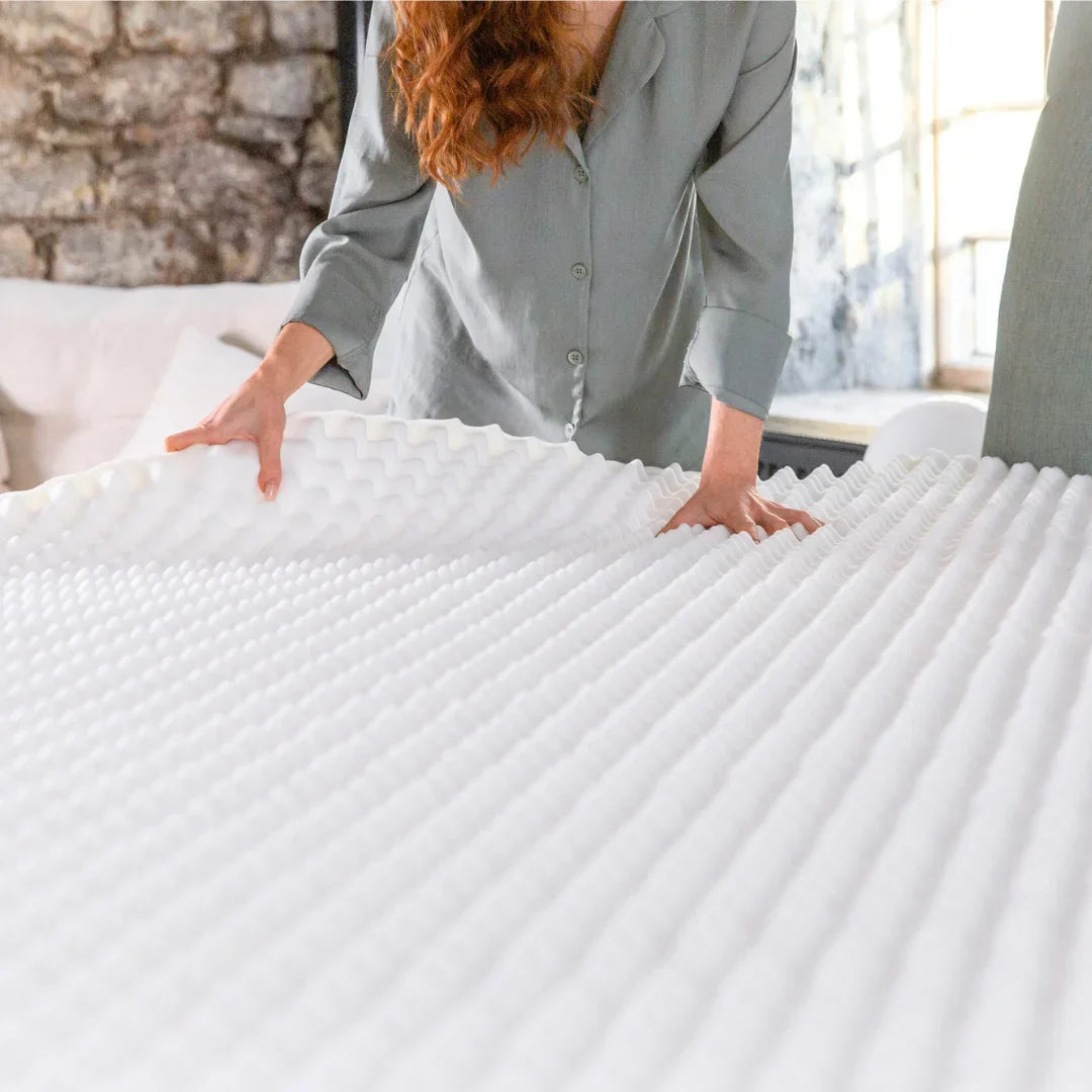 Ripple Mattress Topper – Pressure Relief Foam Mattress Overlay