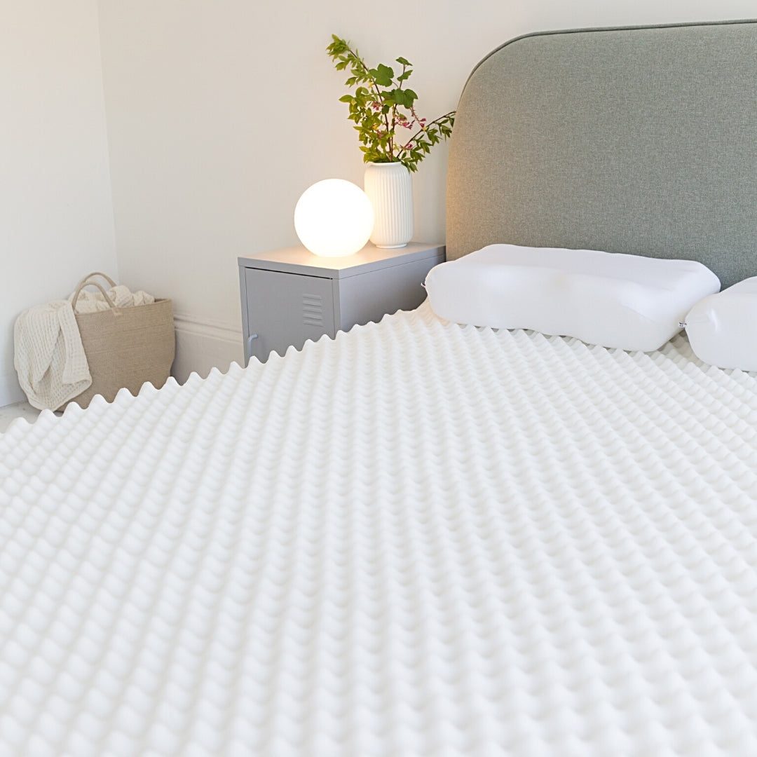 Ripple Mattress Topper – Pressure Relief Foam Mattress Overlay