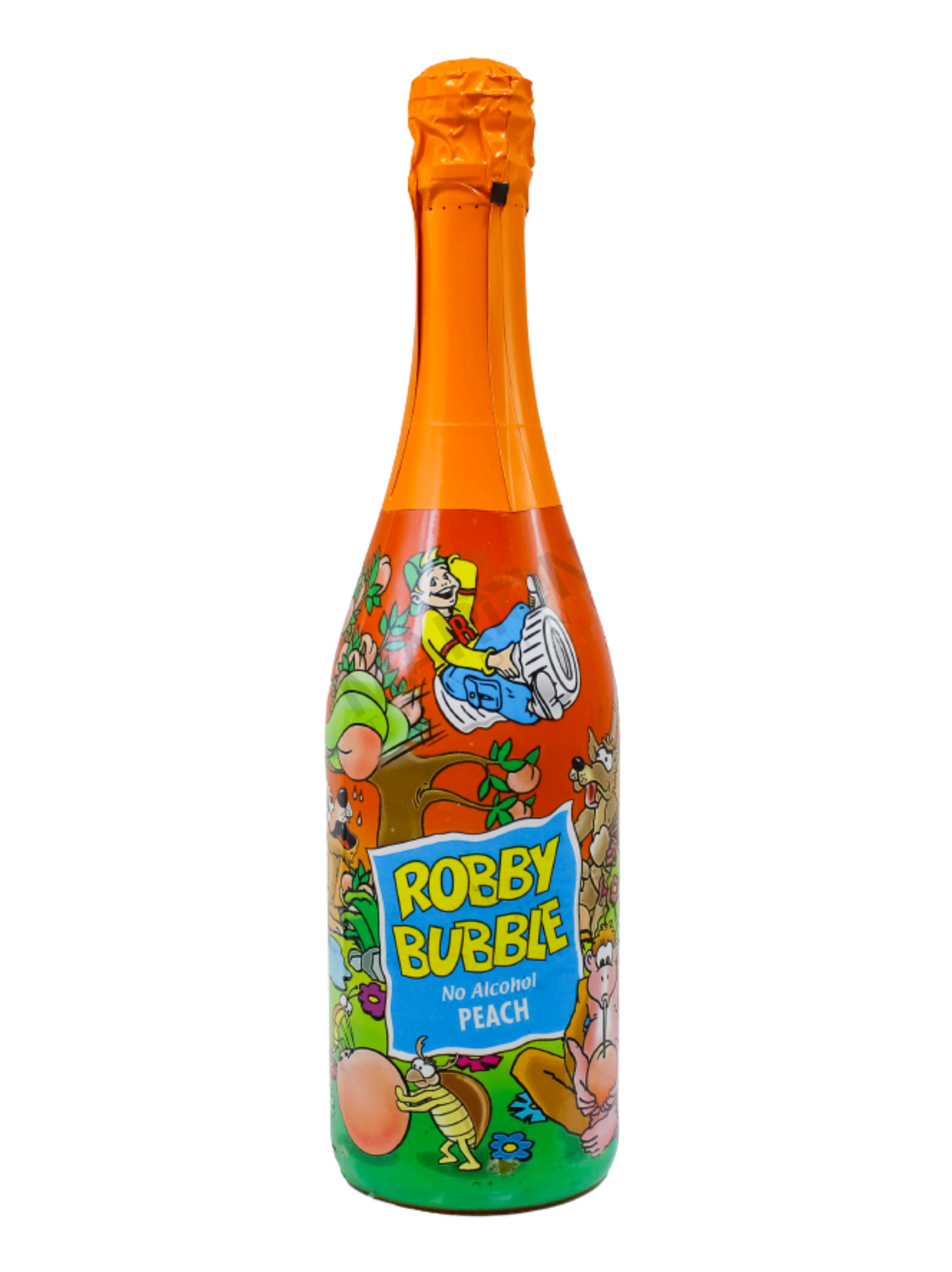 Robby Bubble Peach Alcohol Free Kids Champagne 750ml
