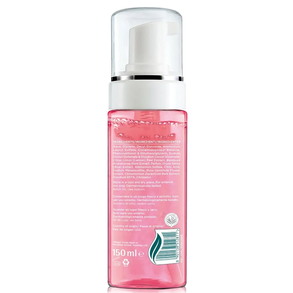 Himalaya Rose Radiance Micellar Foaming Face Wash Gentle Cleansing & Radiant Glow for All Skin Types 150 ml/5.07 oz