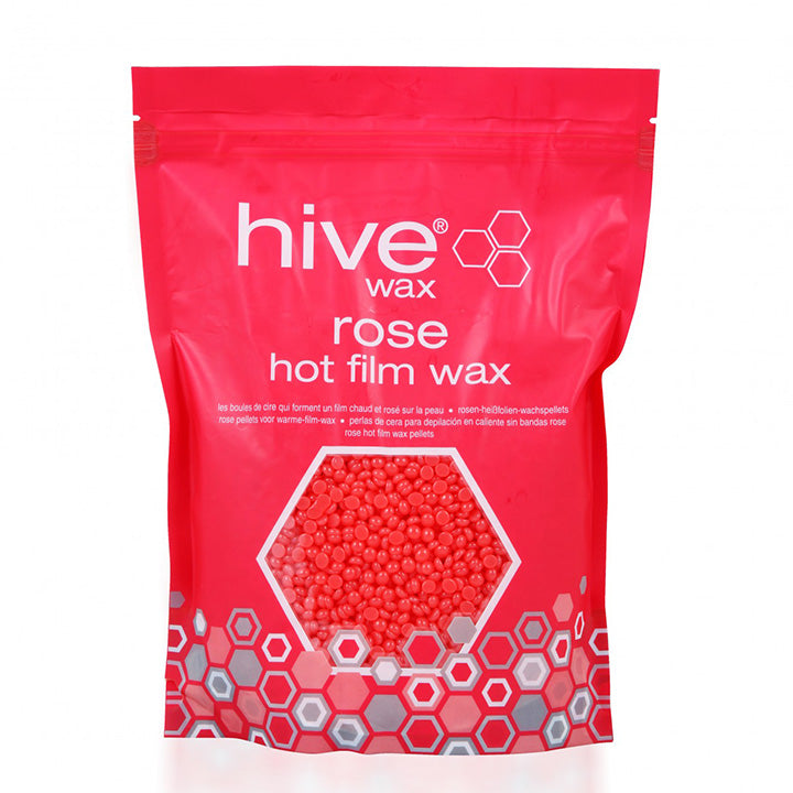 Hive Rose Hot Film Wax Pellets: Gentle Strip-Free Hair Removal for Professionals & At-Home Use 700g/24.69 oz