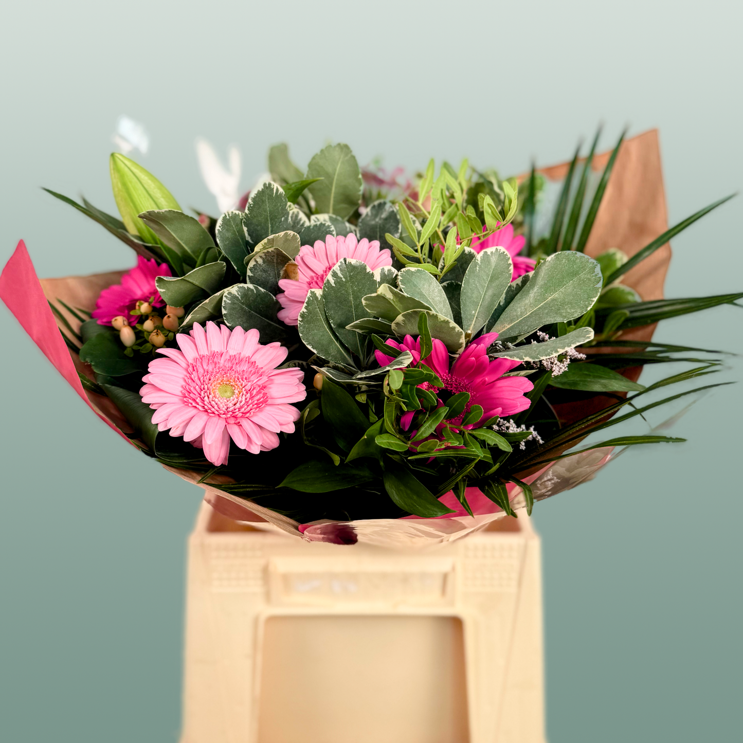 Bouquet Hand Tied Rose & Lily