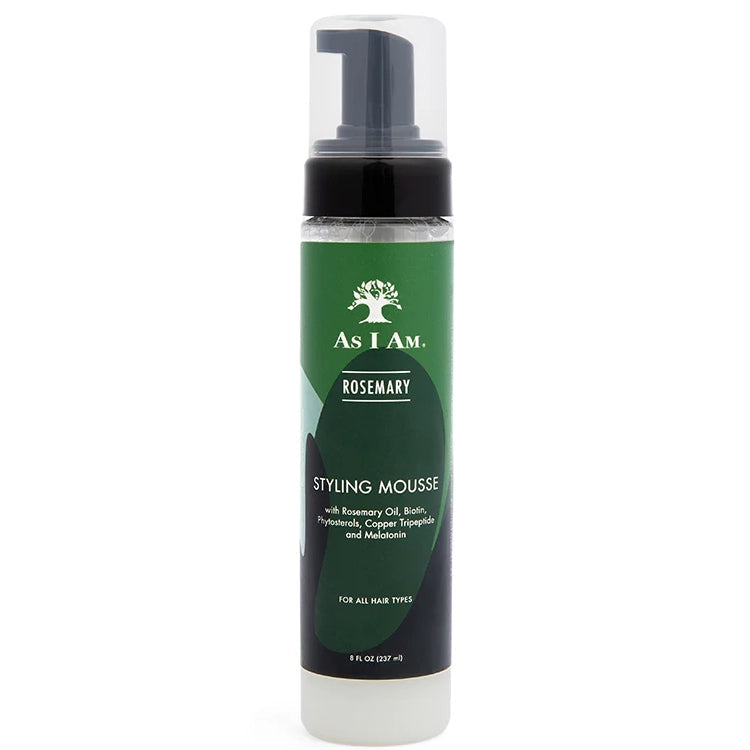 As I Am Rosemary Styling Mousse Define & Volumise Curls for Natural Hair 8 oz