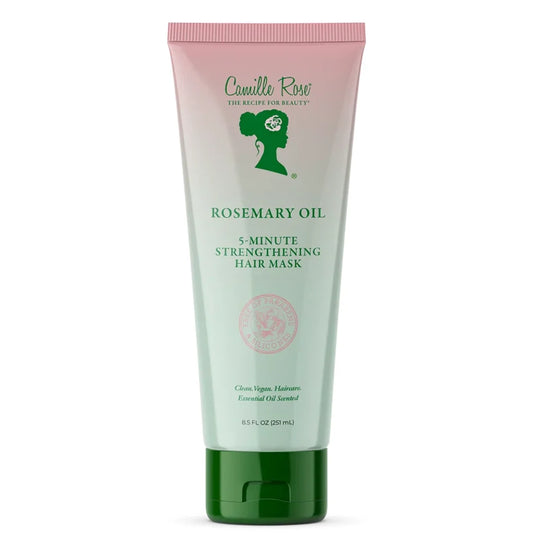 Camille Rose Rosemary Oil 5-Minute Strengthening Hair Mask for Weak, Damaged Hair 8.5 oz