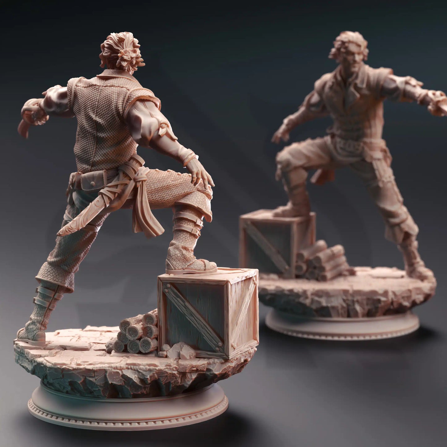 Rossa Cartel Enforcers - 3D Printed Fighter Miniature