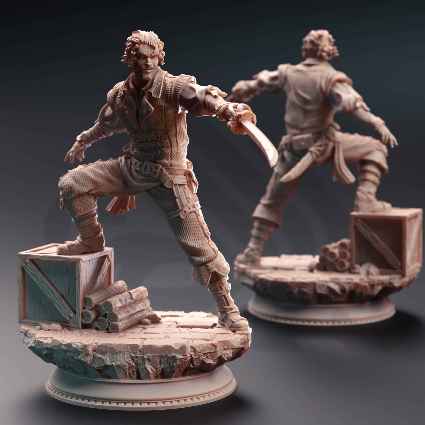 Rossa Cartel Enforcers - 3D Printed Fighter Miniature