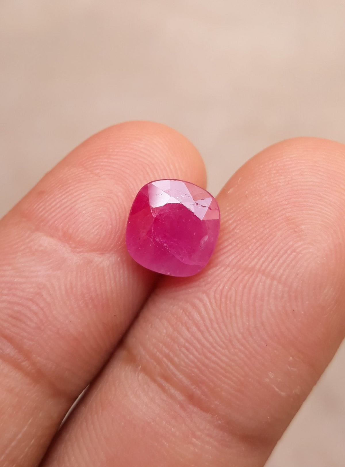3.4ct Ruby - Pink Ruby - Yaqoot, RatnaRaj, Yakkut - July Birthstone - 8x8mm
