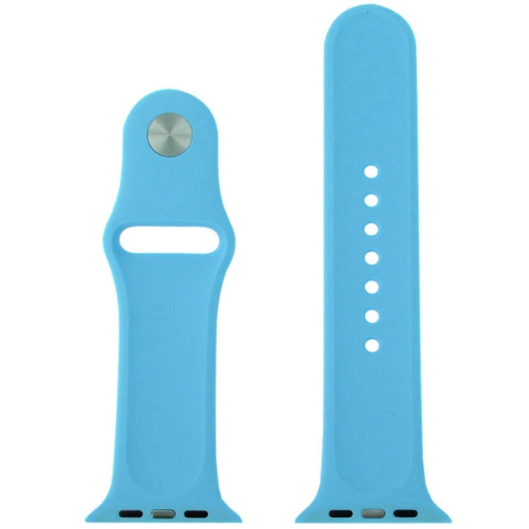For Apple Watch Sport 38mm High-performance Rubber Sport Watch Band with Pin-and-tuck Closure
