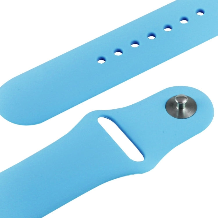 For Apple Watch Sport 38mm High-performance Rubber Sport Watch Band with Pin-and-tuck Closure