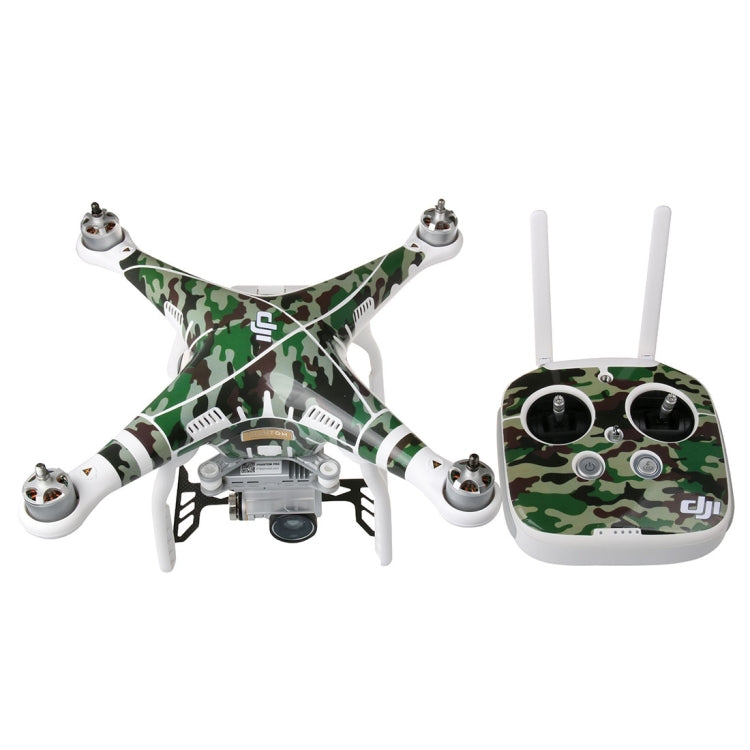 4D Carbon Fiber PVC Water Resistance Sticker Kit for DJI Phantom 3 Quadcopter & Remote Controller & Battery