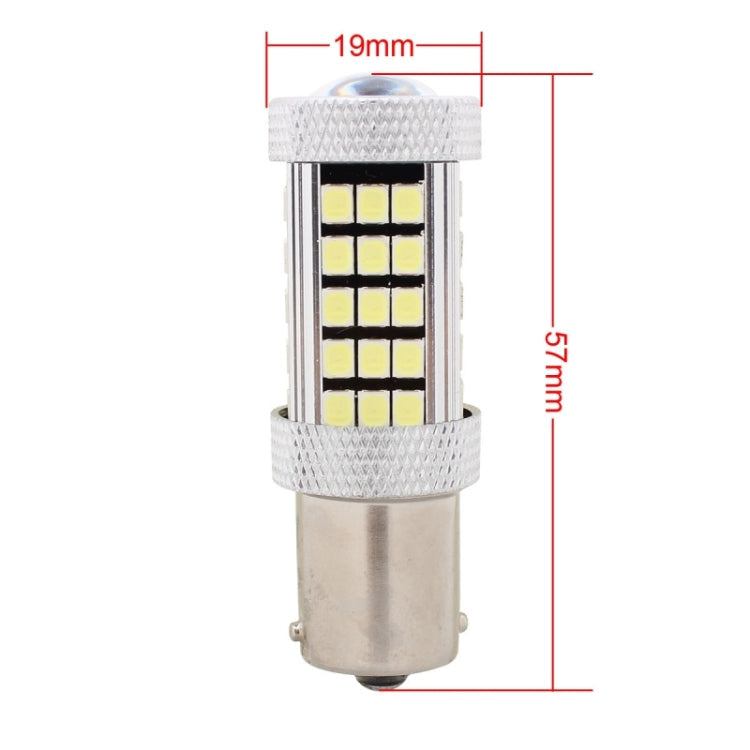 2 PCS 1156/BA15S 12.6W 630LM 6500K White Light 2835 SMD 66 LED Car Brake / Steering Light, DC12V, 1156