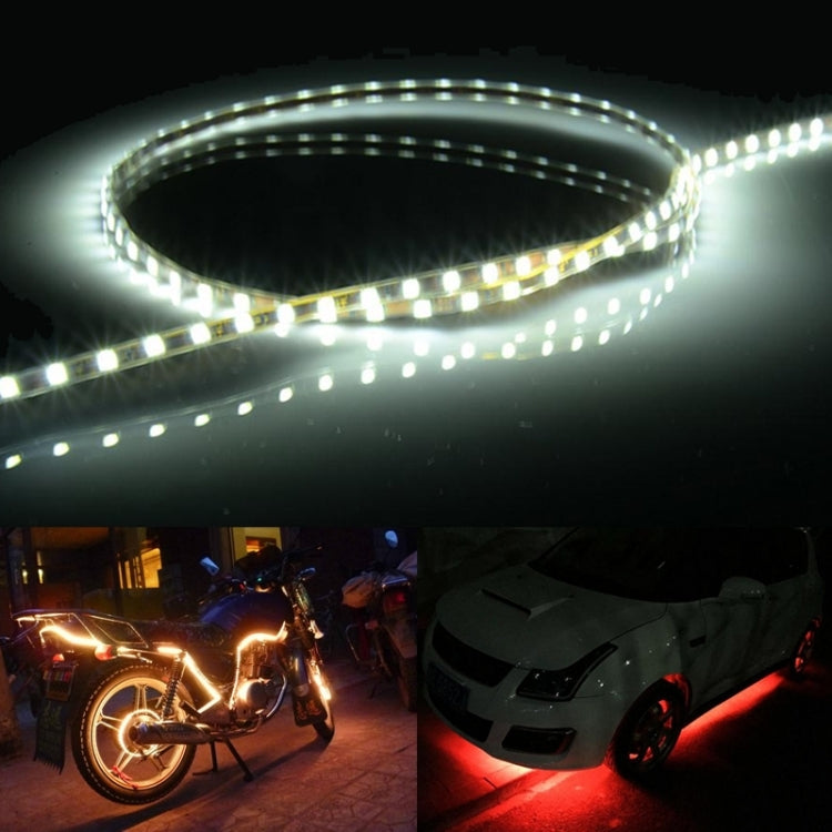 5 PCS Normally-on Style 45 LED 3528 SMD Waterproof Flexible Car Strip Light for Car Decoration, DC 12V, Length: 45cm, 45cm+Ice blue, 45cm+Pink, 45cm+Red, 45cm+White, 45cm+Yellow, 45cm+Dark Blue, 45cm+Green