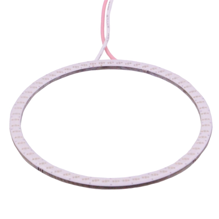 80mm 5W 180LM Angel Eyes Circles Car Headlight COB LED Lights for Vehicles, DC 12-24V, 80mm Red Light, 80mm Pink Light, 80mm Green Light