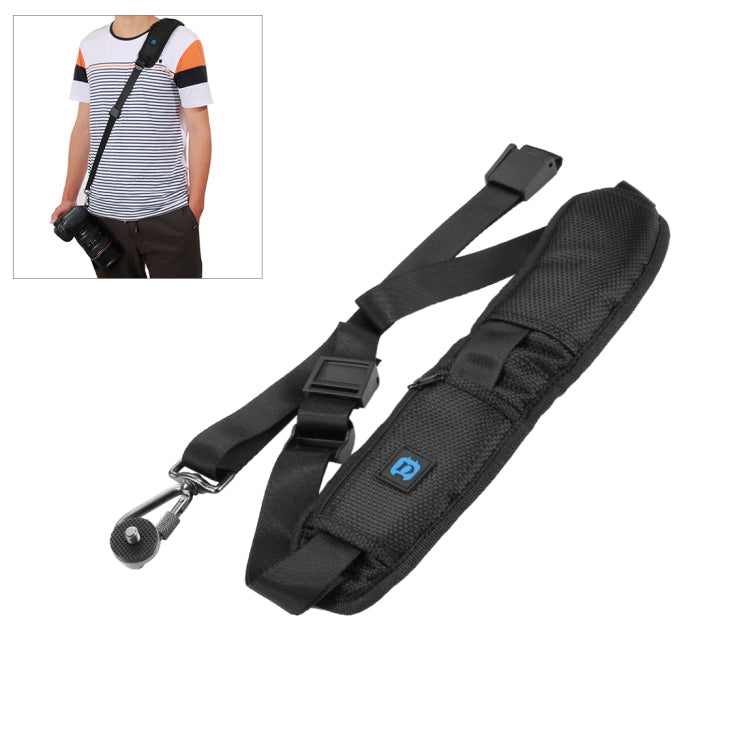 Quick Release Anti-Slip Soft Pad Nylon Single Shoulder Camera Strap with Metal Hook for SLR / DSLR Cameras