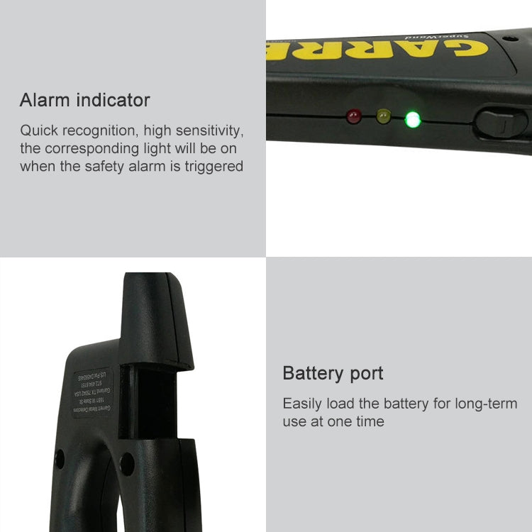 Hand-held Security Metal Detector, Detection Distance: 60mm, Hand-held Detector