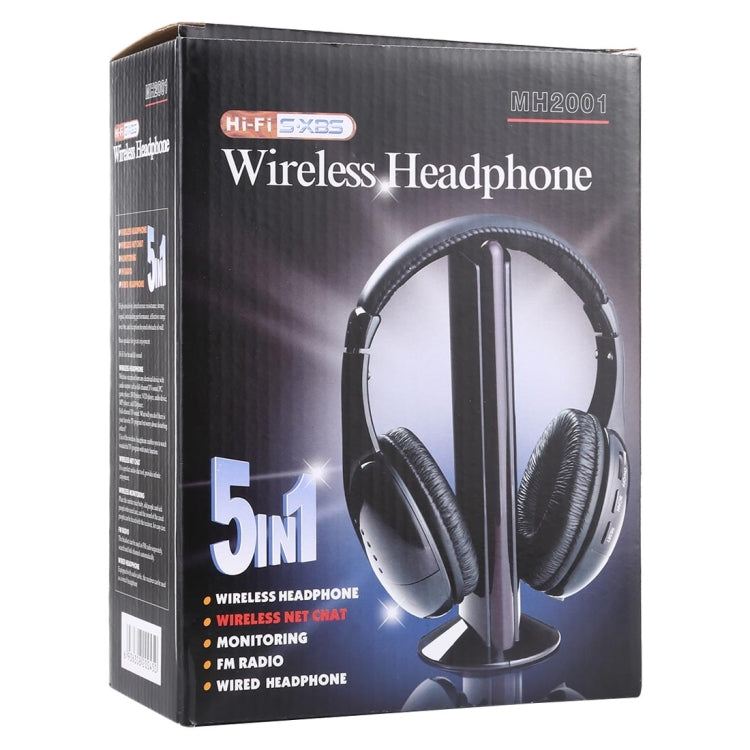 MH2001 5-in-1 Wireless Audio Receiver & Transmitter Headphones