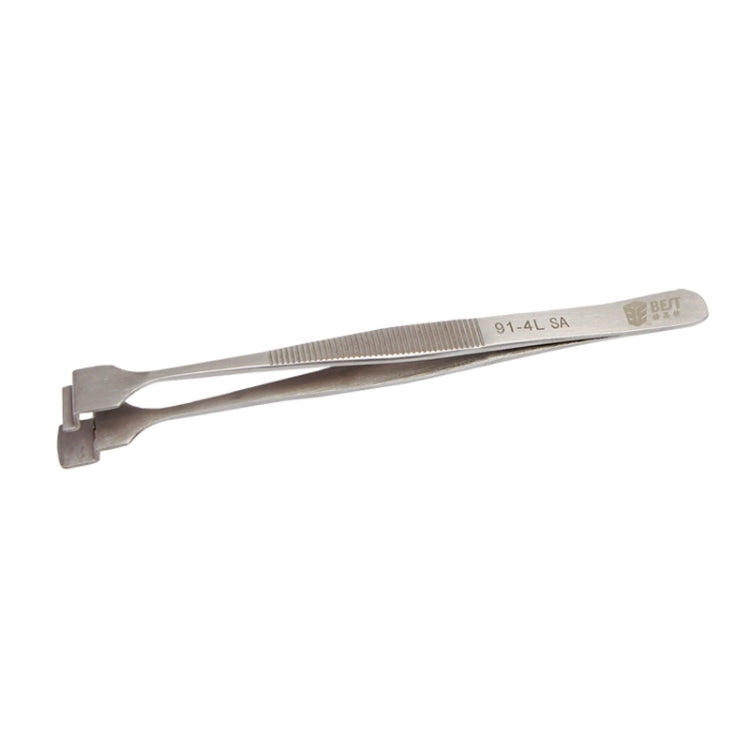 BEST BST-91-4L SA Professional Stainless Steel Wafer Tweezers for Silicon Wafer