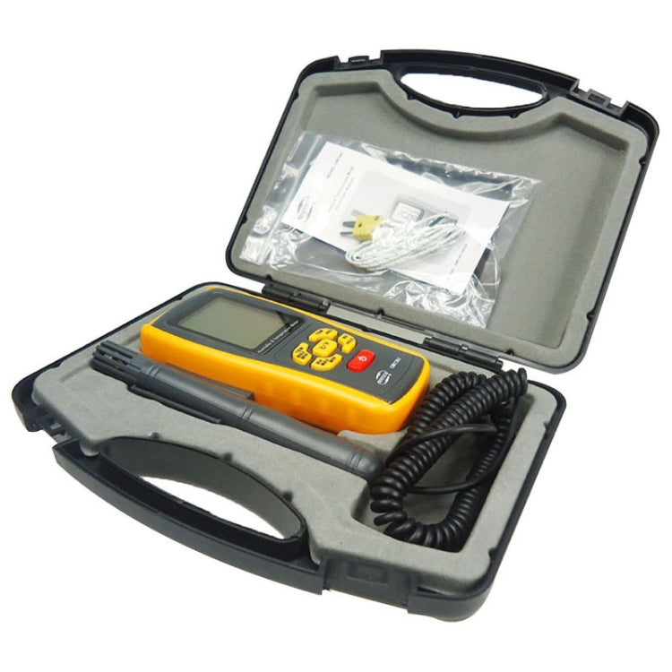 BENETECH GM1361 2.5 Inch Screen Digital Temperature & Humidity Meter Hygrometer / Thermometer(Yellow)