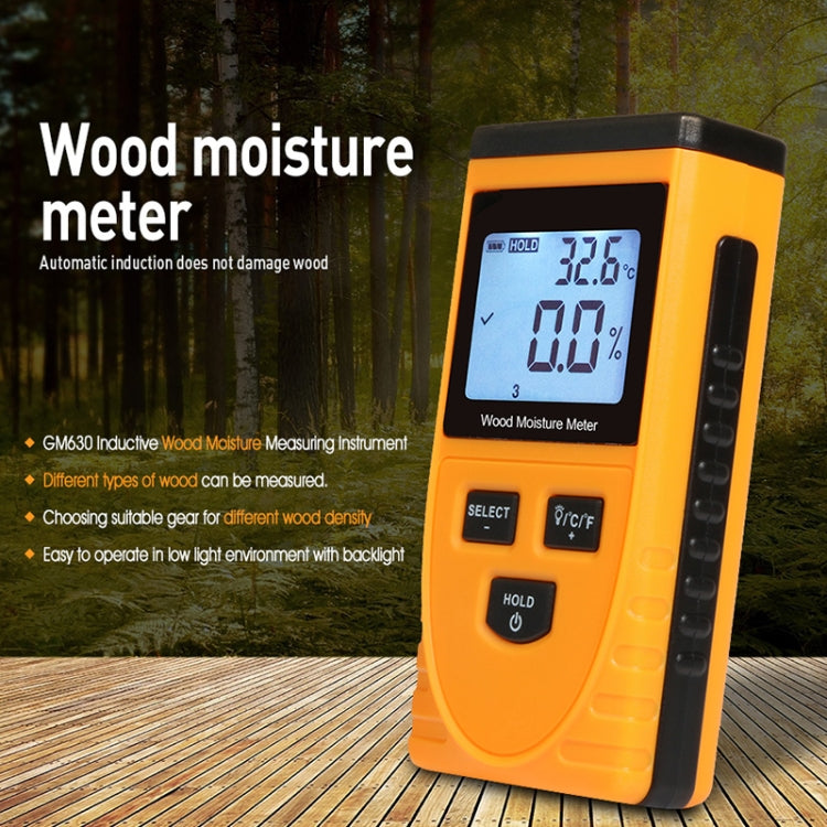 GM630 Digital Wood Moisture Meter with LCD