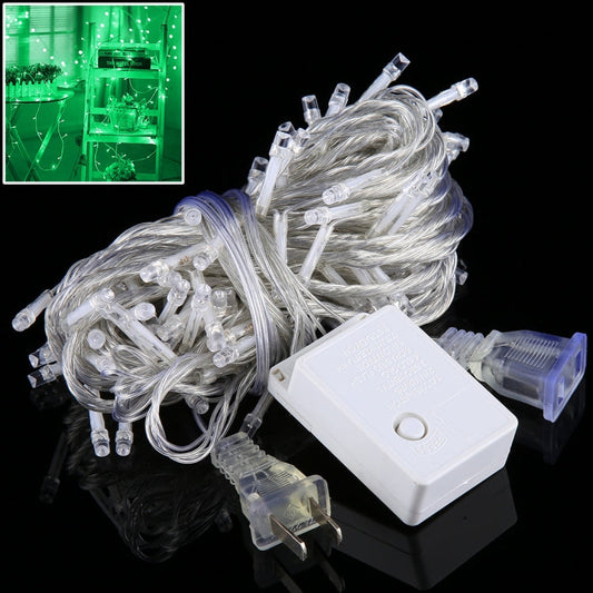 100 LEDs with End Joint & 8 Display Modes Controller for Christmas Party, AC 110V, US Plug, 100 LEDs AC 110V(Green Light), 100 LEDs AC 110V(Colorful Light), 100 LEDs AC 110V(White Light), 100 LEDs AC 110V(Red Light)                                     ...