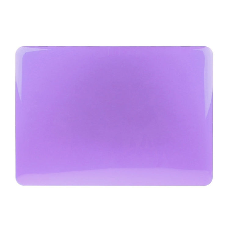 ENKAY for Macbook Air 11.6 inch (US Version) / A1370 / A1465 Hat-Prince 3 in 1 Crystal Hard Shell Plastic Protective Case with Keyboard Guard & Port Dust Plug(Purple)