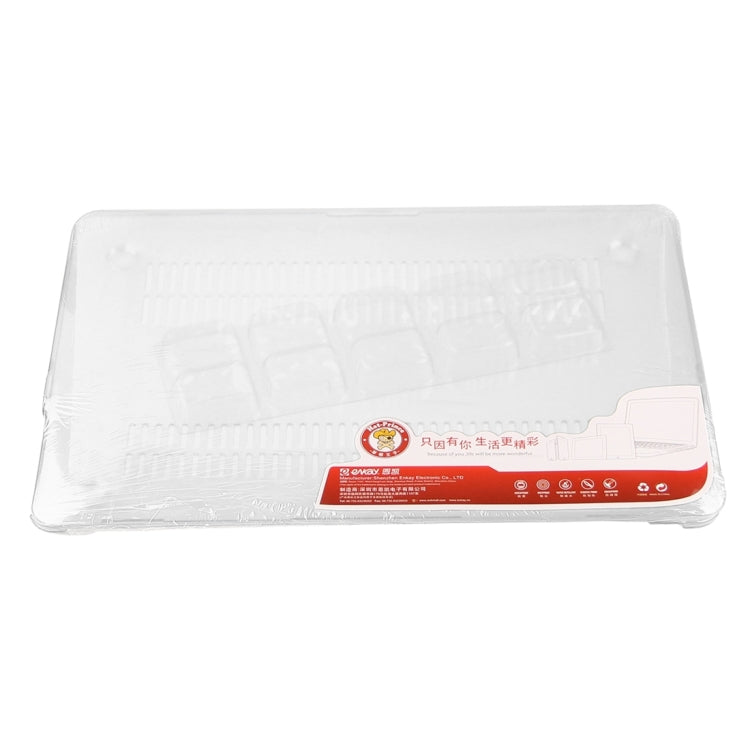 ENKAY for Macbook Pro Retina 13.3 inch (US Version) / A1425 / A1502 Hat-Prince 3 in 1 Crystal Hard Shell Plastic Protective Case with Keyboard Guard & Port Dust Plug(White)
