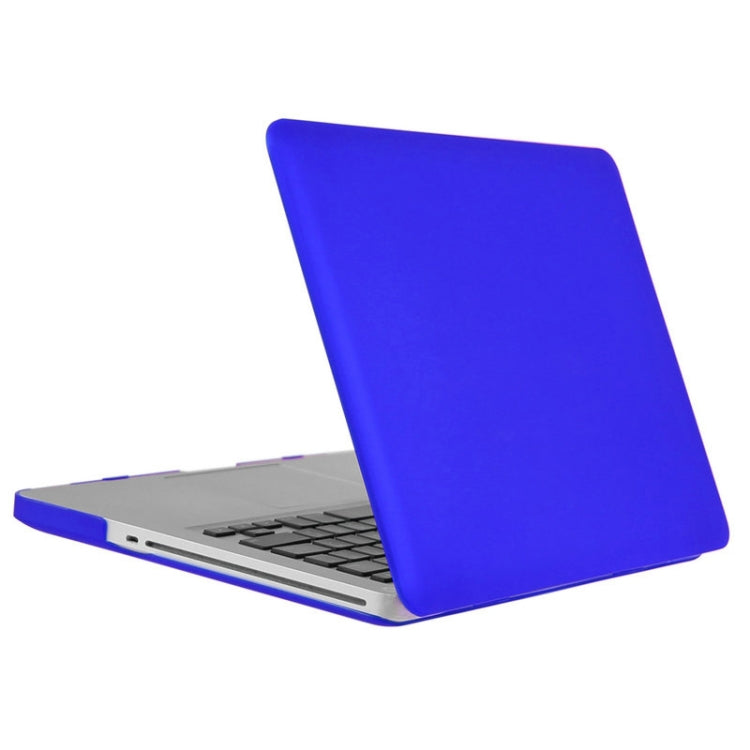 ENKAY for Macbook Pro 13.3 inch (US Version) / A1278 Hat-Prince 3 in 1 Frosted Hard Shell Plastic Protective Case with Keyboard Guard & Port Dust Plug(Dark Blue)