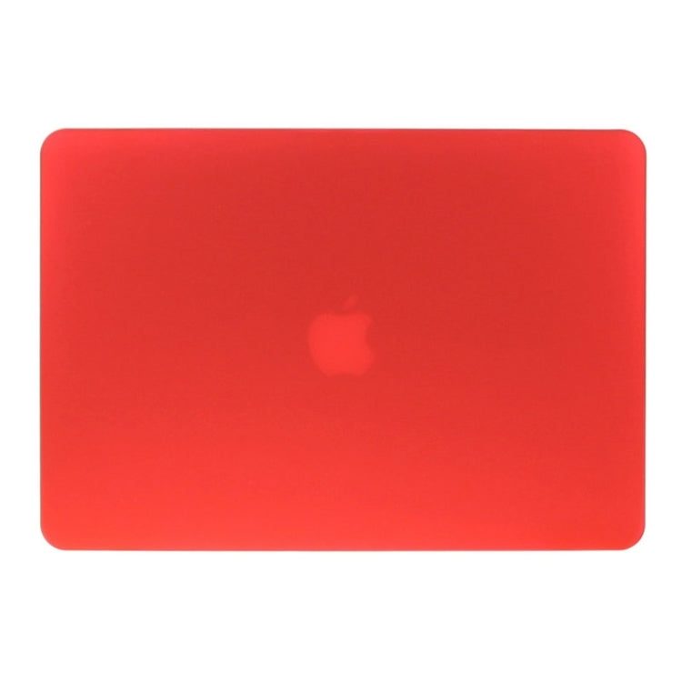 ENKAY for Macbook Pro Retina 15.4 inch (US Version) / A1398 Hat-Prince 3 in 1 Frosted Hard Shell Plastic Protective Case with Keyboard Guard & Port Dust Plug(Red)