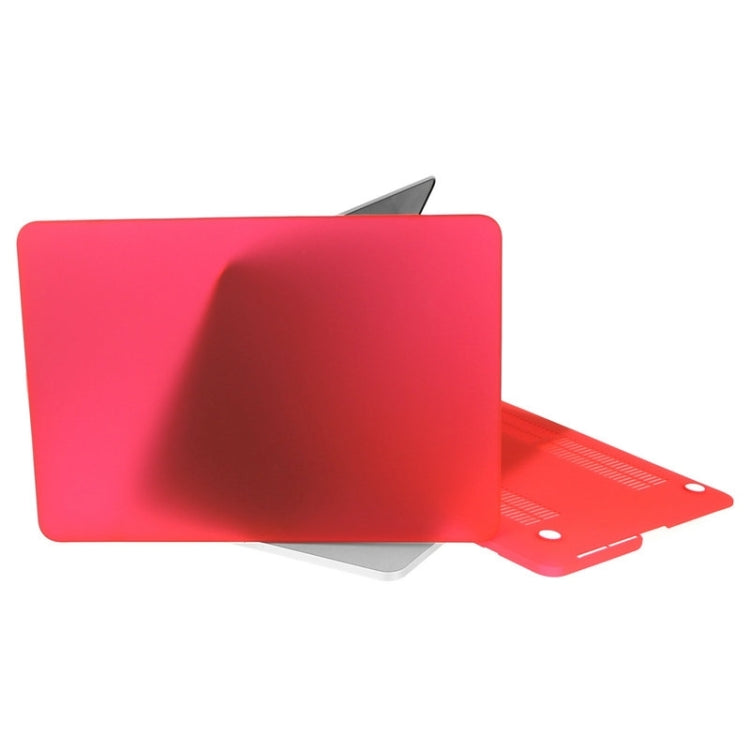 ENKAY for Macbook Pro Retina 15.4 inch (US Version) / A1398 Hat-Prince 3 in 1 Frosted Hard Shell Plastic Protective Case with Keyboard Guard & Port Dust Plug(Red)