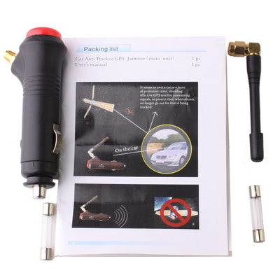 Portable Car GPS Signal Jammer with Switch (Coverage: 0.5~15 meters), Cigarette Lighter 0.5~15m.   [THIS ITEM WILL NOT SHIPPED TO USA]