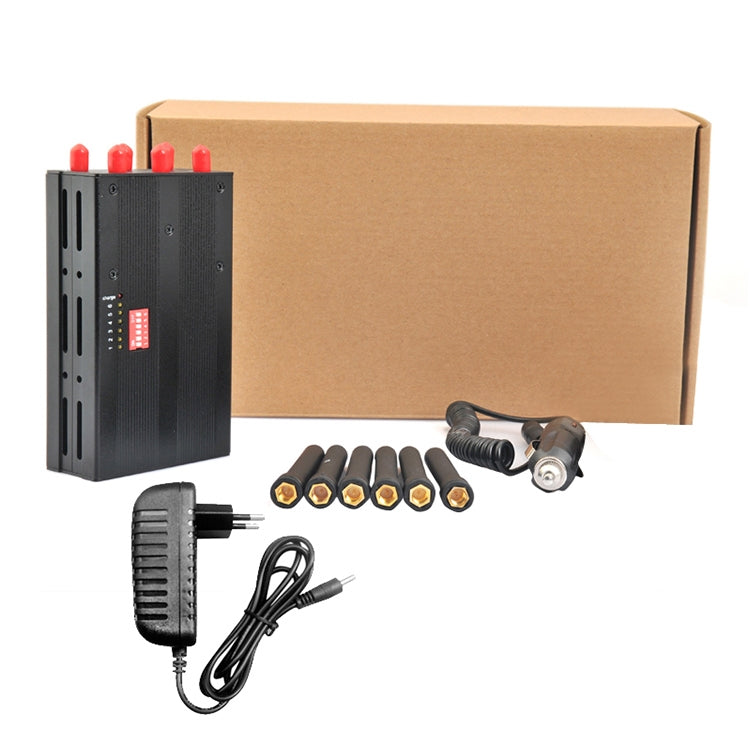 GSM / CDMA / DCS / PCS / 3G / Wifi / GPS / LOJACK Mobile Phone Signal  Breaker / Jammer / Isolator, Coverage: 20meters (JAX-121A-6C). [THIS ITEM WILL NOT SHIPPED TO USA]