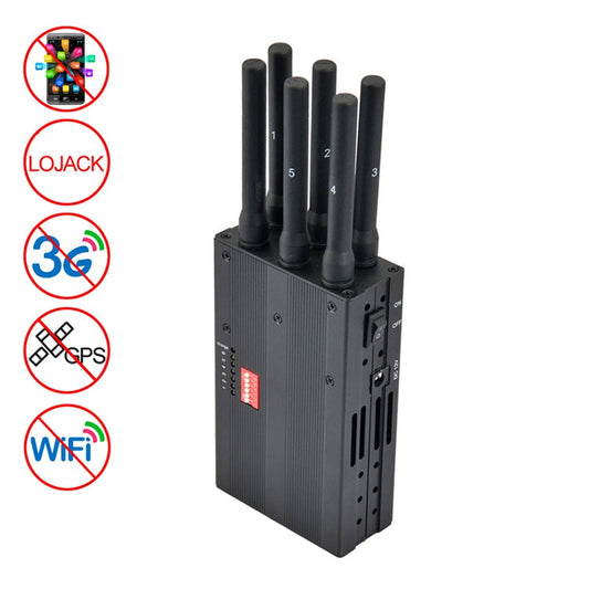 GSM / CDMA / DCS / PCS / 3G / Wifi / GPS / LOJACK Mobile Phone Signal  Breaker / Jammer / Isolator, Coverage: 20meters (JAX-121A-6C). [THIS ITEM WILL NOT SHIPPED TO USA]