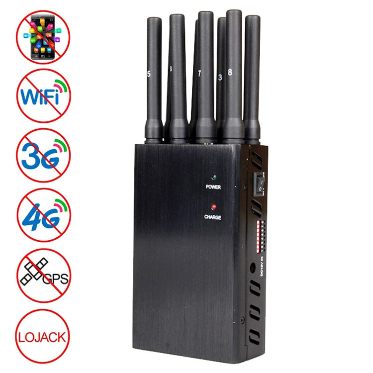 JAX-121A-8 GSM / DCS / WiFi / 3G / 4G / GPS / LOJACK Mobile Phone Signal Isolator, Coverage: 20 meters. [THIS ITEM WILL NOT SHIPPED TO USA]