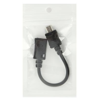 Mini USB Female to Micro USB Male Cable Adapter, Length: 13cm(Black)