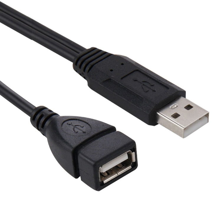 USB 2.0 Male to 2 Dual USB Female Jack Adapter Cable for Computer / Laptop, Length: About 30cm, USB 2.0 AM to 2 USB 2.0 AF